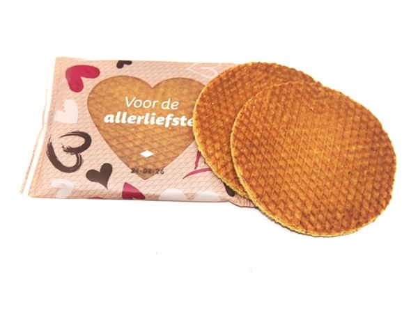Valentijn Stroopwafels 2 stuks