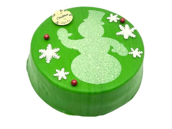 Kersttaart Zwitserseroom Groen 10 pers.