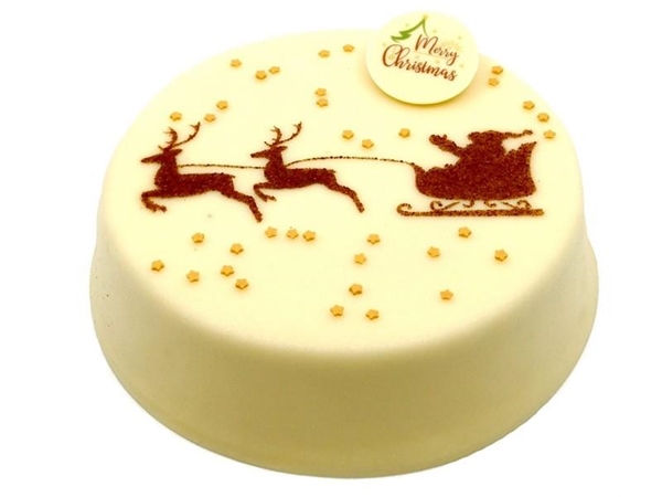 Kersttaart Chipolata Wit 10 pers.